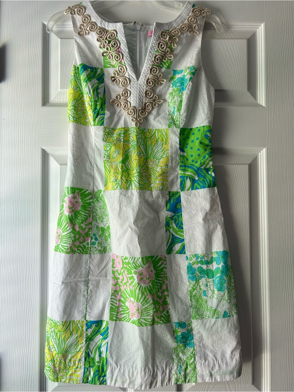 Lilly Pulitzer Janice Shift  Patchwork Mini Dress